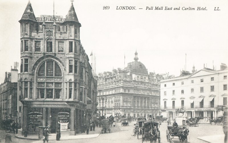 Pall Mall East和Carlton Hotel 作者 英国摄影师