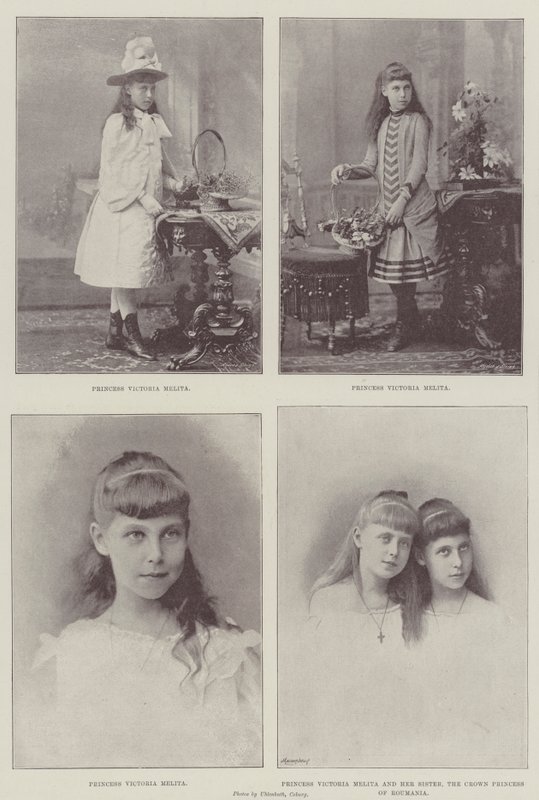 Saxe-Coburg和Gotha的Victoria Melita公主 作者 英国摄影师