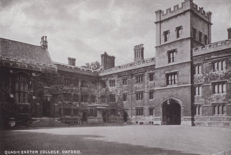牛津四合院埃克塞特学院 作者 英国摄影师