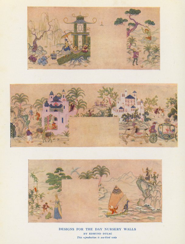 玛丽王后的玩偶之家：日间托儿所墙壁设计（彩色照片） 作者 英国摄影师