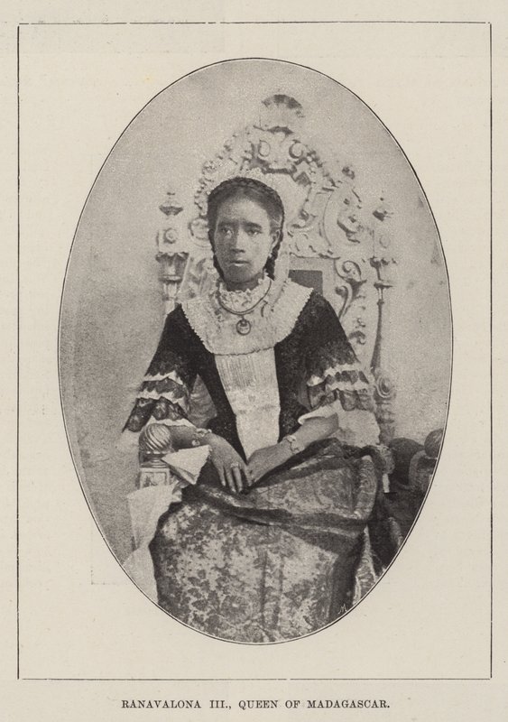 Ranavalona III，马达加斯加女王 作者 英国摄影师