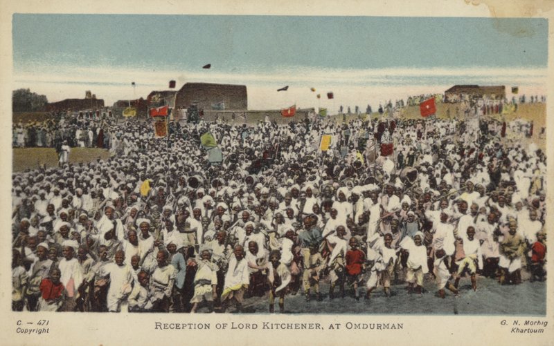 基茨纳勋爵的接待，在Omdurman，c1898（彩色照片） 作者 英国摄影师