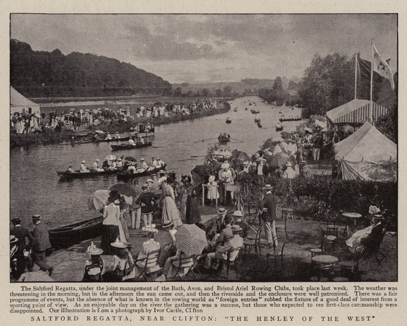 Saltford Regatta，靠近克利夫顿，西部的亨利 作者 英国摄影师
