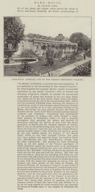 Sans-Souci，波茨坦，德国皇帝宫殿之一 作者 英国摄影师