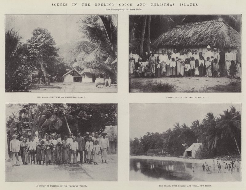 Keeling Cocos和圣诞岛的场景 作者 英国摄影师