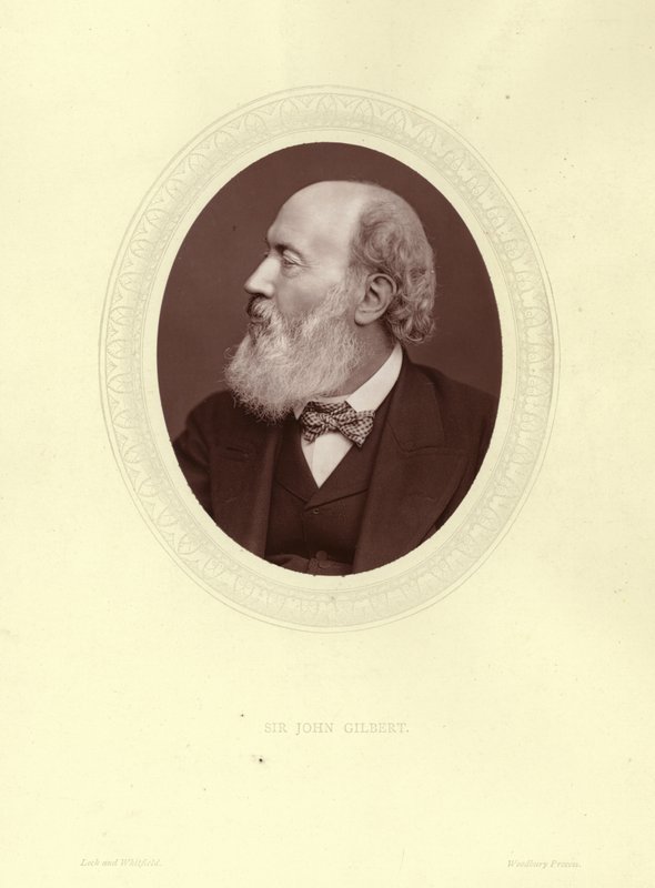 John Gilbert爵士，英国艺术家，插画家和雕刻师 作者 英国摄影师