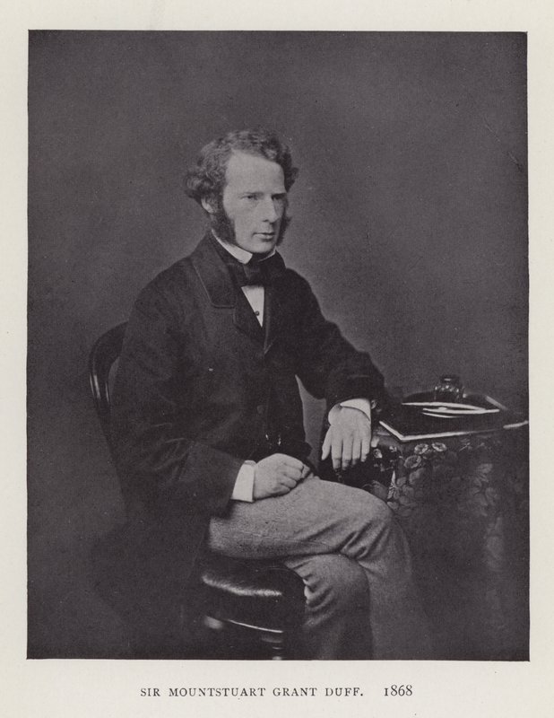 Mountstuart Grant Duff爵士，1868年 作者 英国摄影师