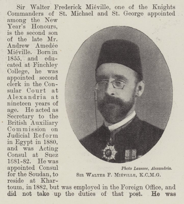 KCMG爵士Walter F Mieville爵士 作者 英国摄影师