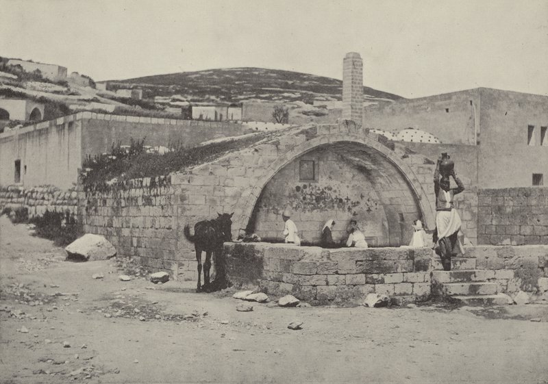 St Marys Well，或者圣母喷泉，拿撒勒，一个经常被我们的母亲玛丽访问的地方 作者 英国摄影师