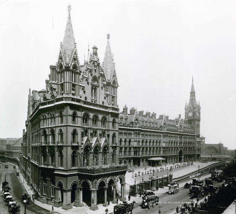 圣潘克拉斯火车站;照片来自1899年4月 作者 英国摄影师