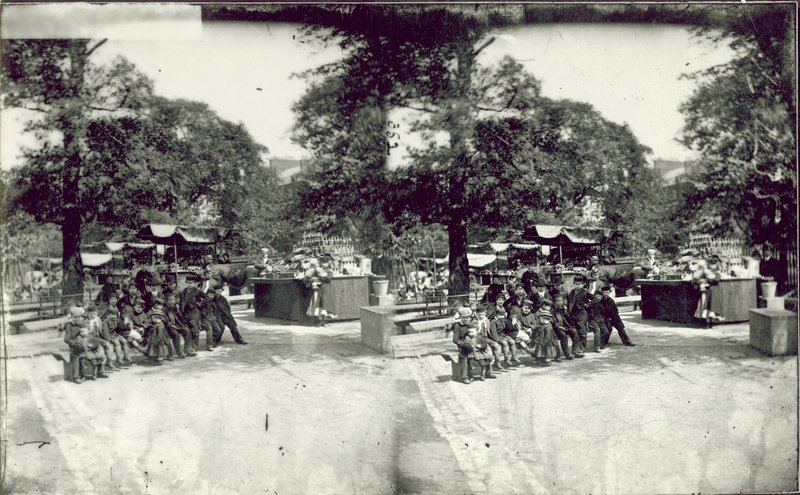 St Jamess Park Stalls的立体图像 作者 英国摄影师