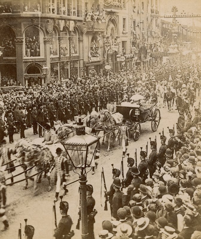 1897年6月28日，Queen Victorias Diamond Jubilee的立体印刷品 作者 英国摄影师