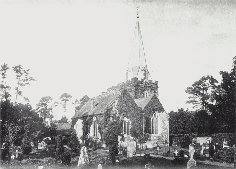 Stoke Poges Church (b/w photo) 作者 英国摄影师
