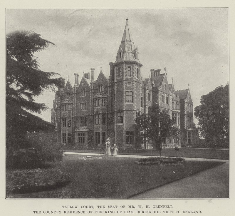 Taplow Court，WH Grenfell先生的所在地，暹罗国王在英国访问期间的乡村住所 作者 英国摄影师