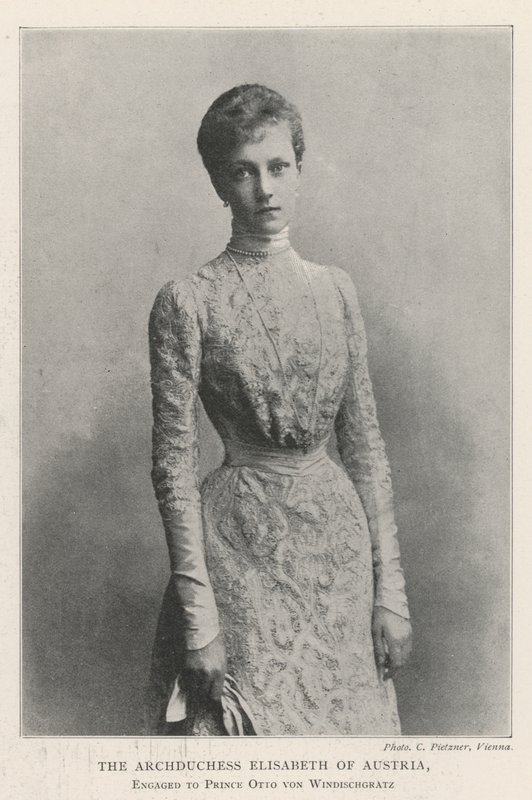 奥地利大公伊丽莎白与Otto von Windischgratz王子订婚 作者 英国摄影师
