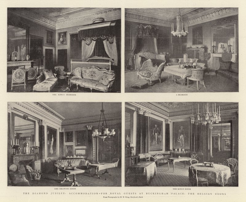 The Diamond Jubilee，白金汉宫的皇家宾客住宿，比利时客房 作者 英国摄影师