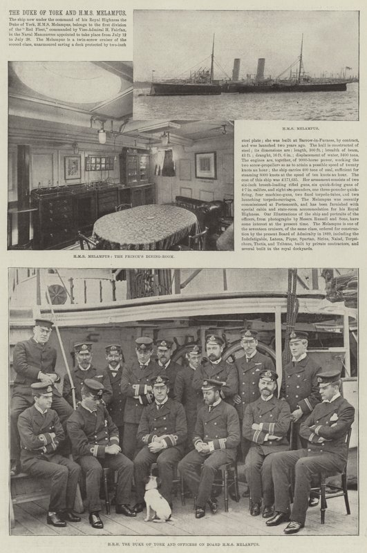 约克公爵和HMS Melampus 作者 英国摄影师