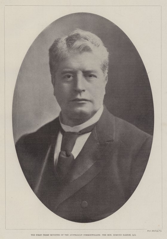 澳大利亚联邦第一首相，尊敬的Edmund Barton，QC 作者 英国摄影师