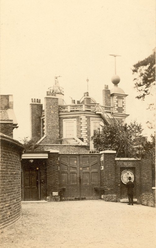 格林威治天文台和电流钟 作者 英国摄影师