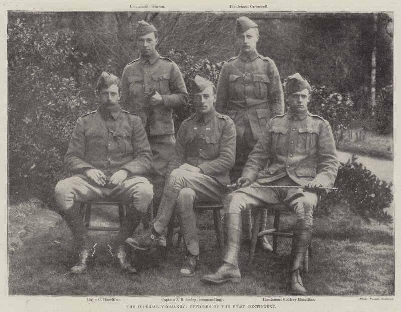 帝国Yeomanry，第一特遣队的官员 作者 英国摄影师