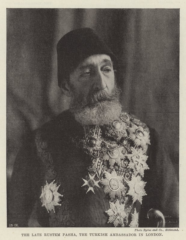 土耳其驻伦敦大使Rustem Pasha晚期 作者 英国摄影师