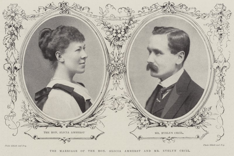 Alicia Amherst阁下和Evelyn Cecil先生的婚礼 作者 英国摄影师