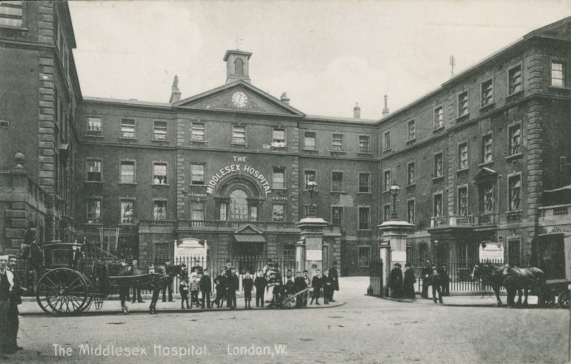 1910年，伦敦米德尔塞克斯医院 作者 英国摄影师