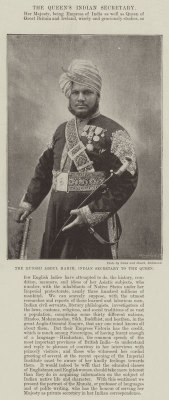 女王的印度秘书Munshi Abdul Harim 作者 英国摄影师