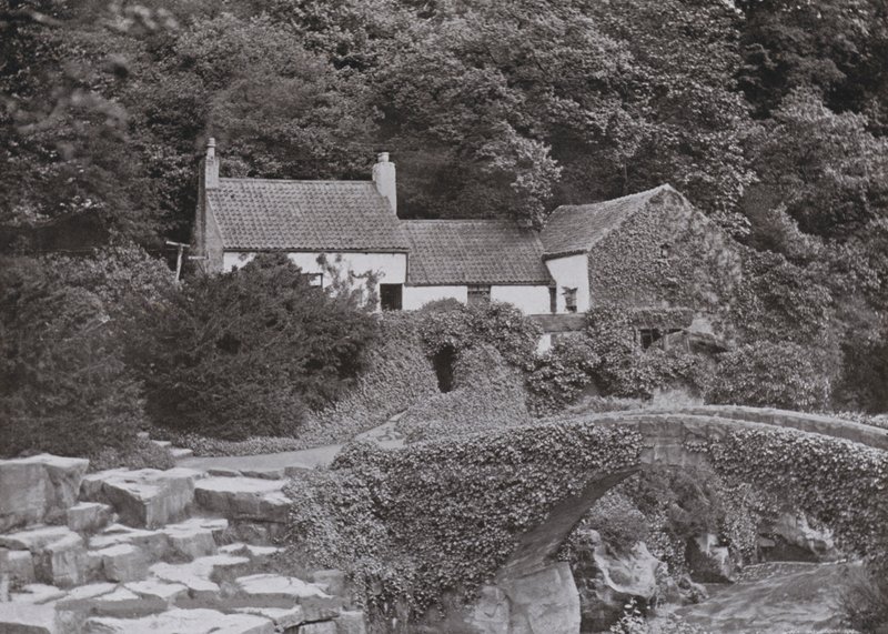 老磨坊，Jesmond Dene（黑白照片）。 作者 英国摄影师