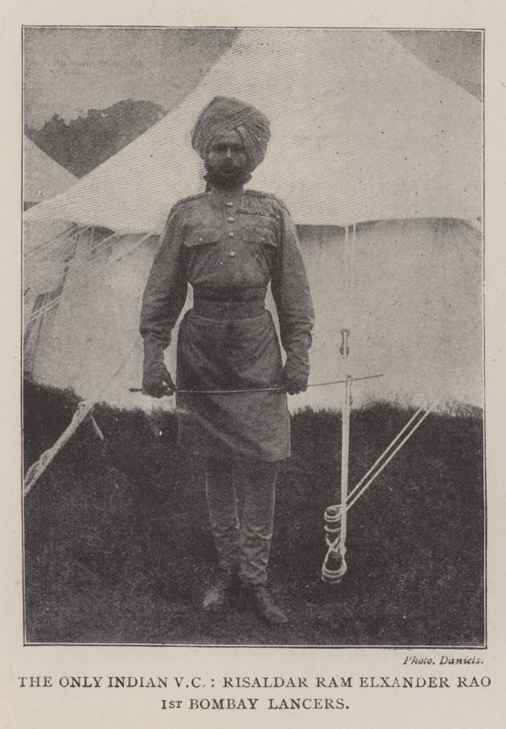 唯一的印度风投，Risaldar Ram Elxander Rao，第一名孟买枪手 作者 英国摄影师