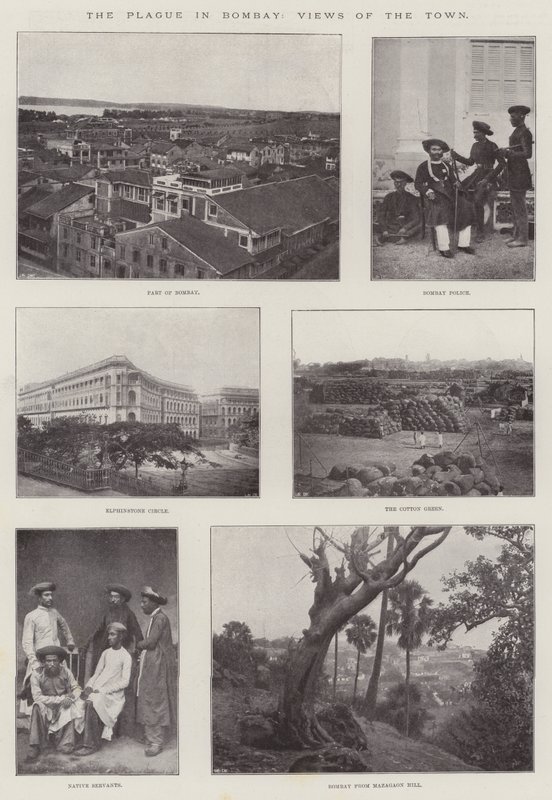 孟买的瘟疫，城镇景观 作者 英国摄影师