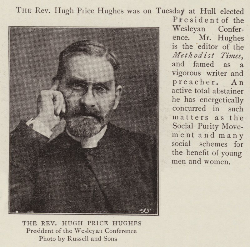 牧师Hugh Price Hughes 作者 英国摄影师