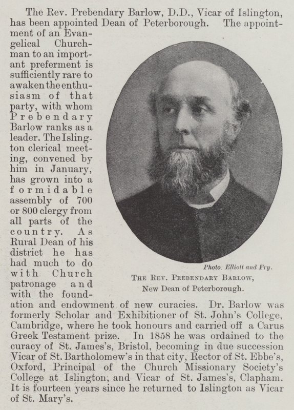 彼得伯勒的新院长Reverend Prebendary Barlow 作者 英国摄影师