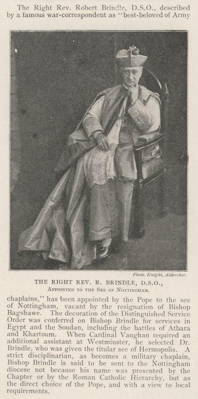 右边牧师R Brindle，DSO，被任命为诺丁汉之见 作者 英国摄影师