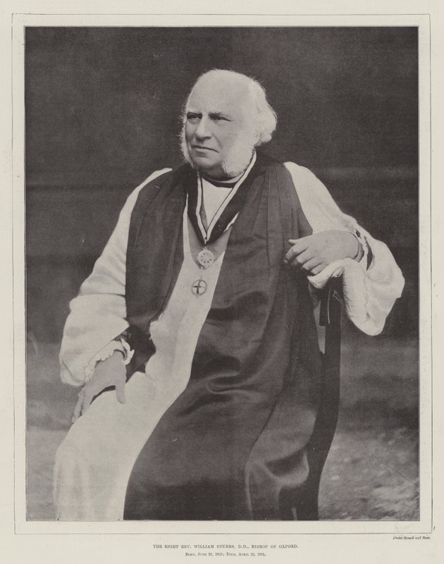 正确的牧师William Stubbs，DD，牛津主教 作者 英国摄影师