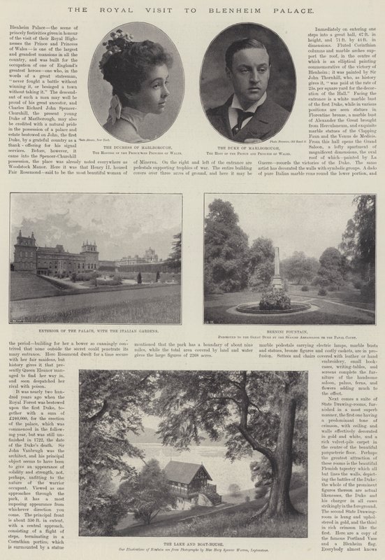1896年11月28日皇家访问布伦海姆宫 作者 英国摄影师