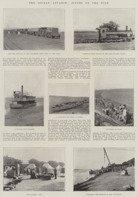 Soudan Advance，尼罗河上的场景 作者 英国摄影师