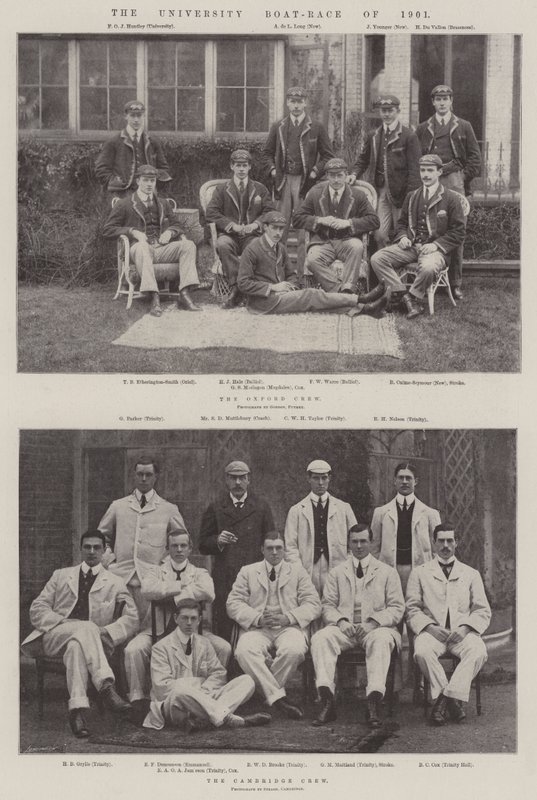 1901年的大学赛艇比赛 作者 英国摄影师