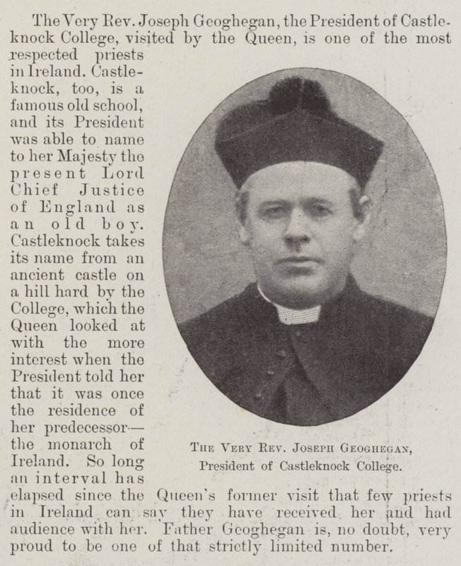 Castleknock学院校长Joseph Geoghegan牧师 作者 英国摄影师