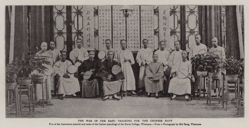 东方战争，中国海军训练 作者 英国摄影师