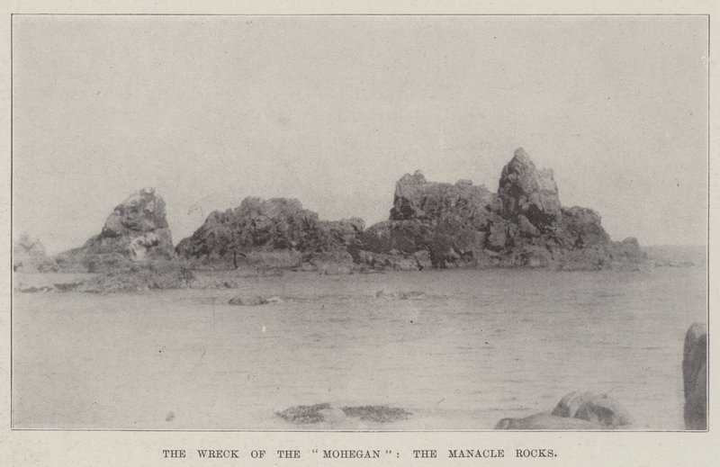 Mohegan的残骸，Manacle Rocks 作者 英国摄影师