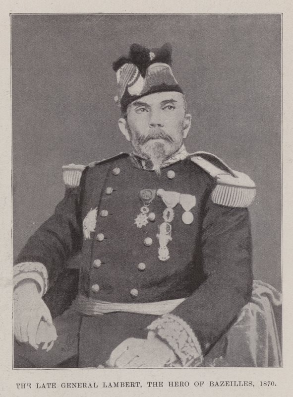 已故的兰伯特将军，1870年的Bazeilles英雄 作者 英国摄影师