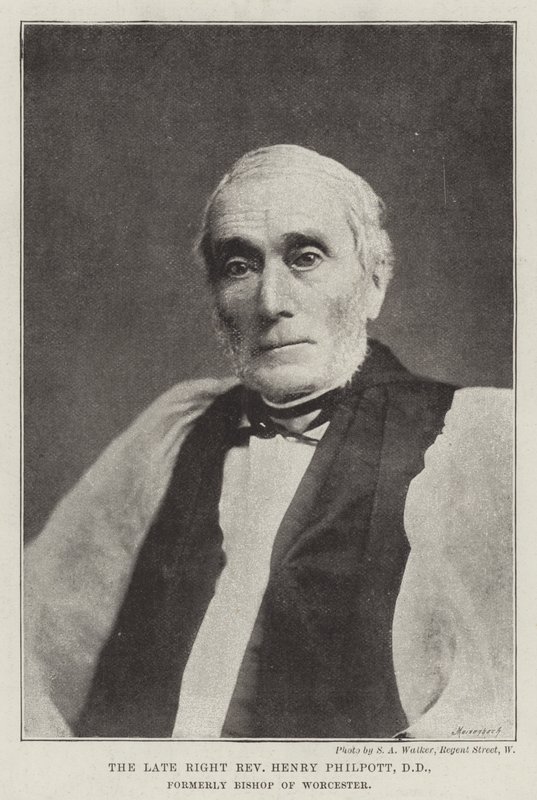 已故右派牧师Henry Philpott，DD，曾任伍斯特主教 作者 英国摄影师