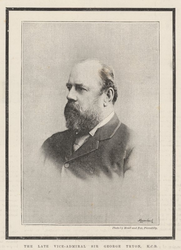 已故的海军少将George Tryon爵士，KCB 作者 英国摄影师