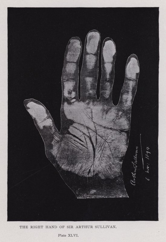 The right hand of Sir Arthur Sullivan (b/w photo) 作者 英国摄影师