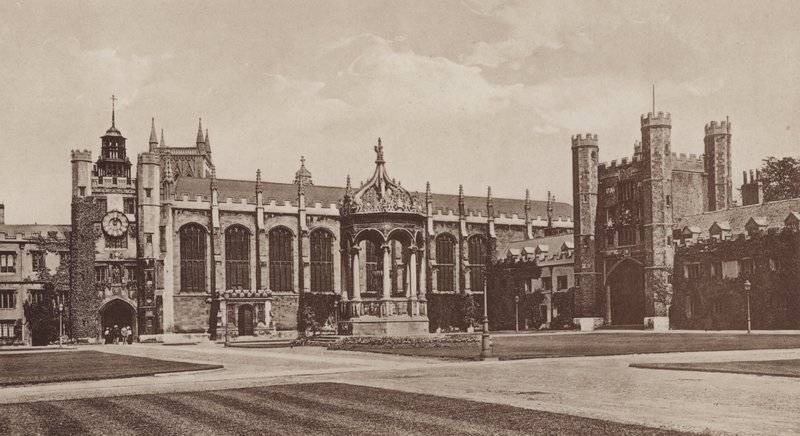 Trinity College, Great Court, Cambridge (b/w photo) 作者 英国摄影师