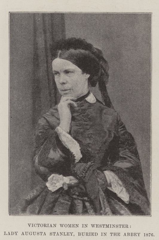 威斯敏斯特的维多利亚妇女，奥古斯塔斯坦利夫人，埋葬在1876年的修道院 作者 英国摄影师