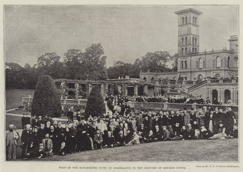 参观曼彻斯特团结的Oddfellows到Osborne House的场地 作者 英国摄影师