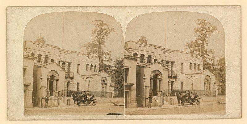 白宫法院或院子，Vanbrugh House，于1898年拆除 作者 英国摄影师