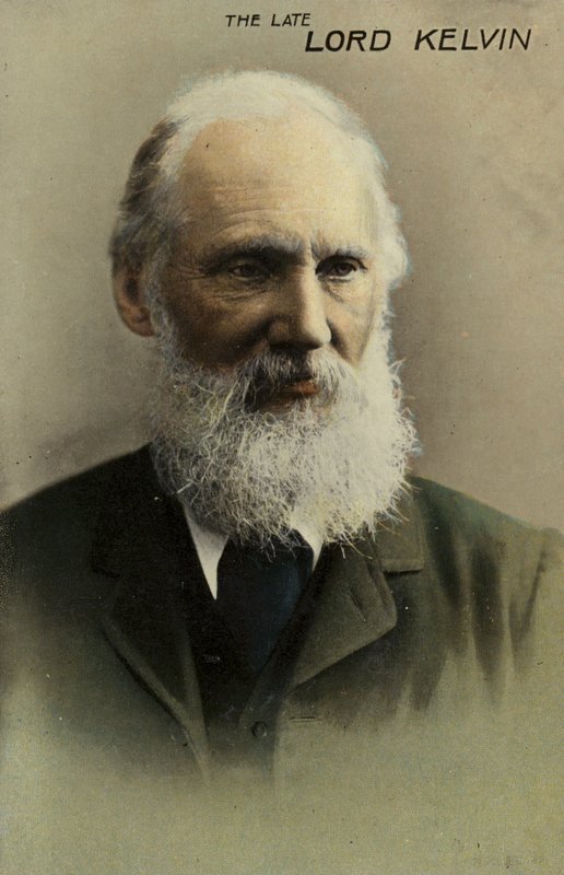 威廉·汤姆森，第一位男爵凯文（1824-1907），英国物理学家和工程师（彩色照片） 作者 英国摄影师